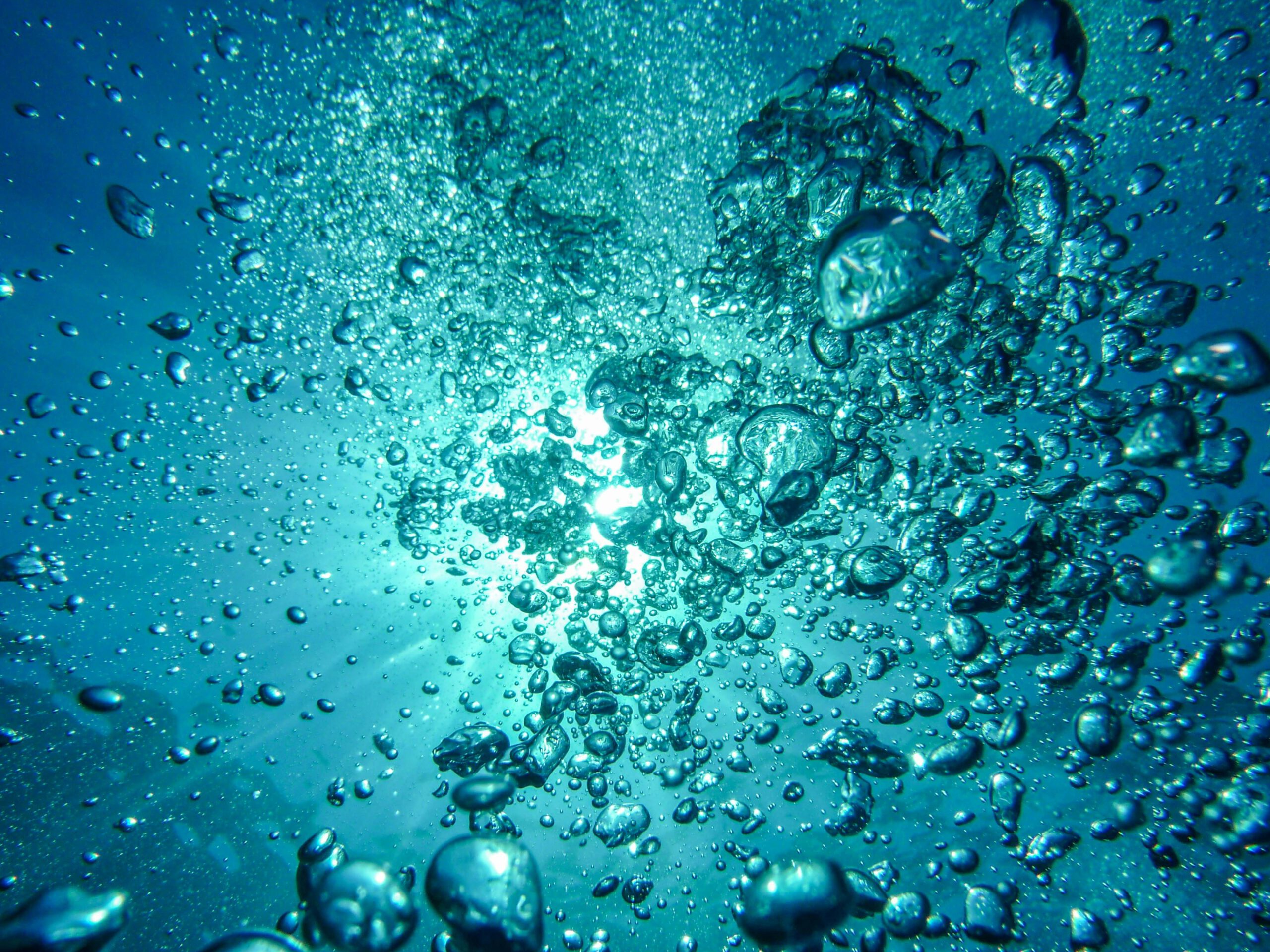 Wasserblasen Unter Dem Meer